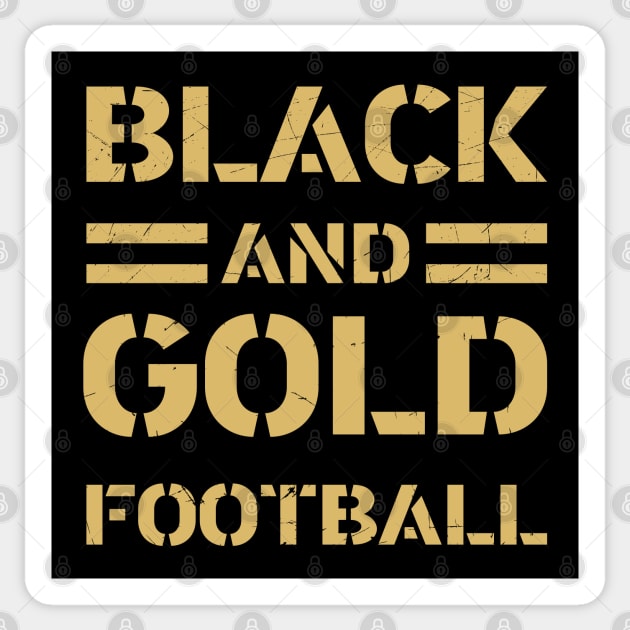 Black and Gold Football Sticker by Aloenalone